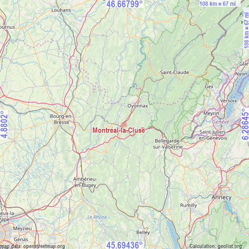 Montréal-la-Cluse on map