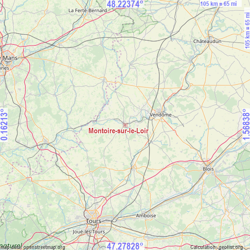 Montoire-sur-le-Loir on map