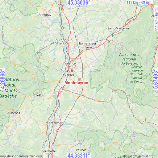 Montmeyran on map