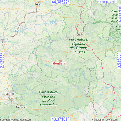 Montlaur on map