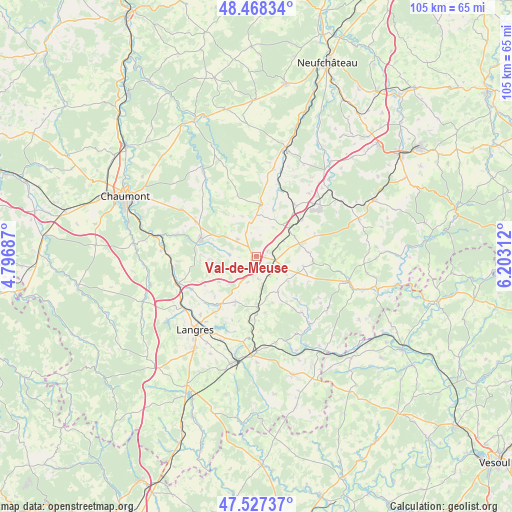 Val-de-Meuse on map