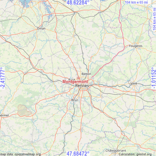 Montgermont on map