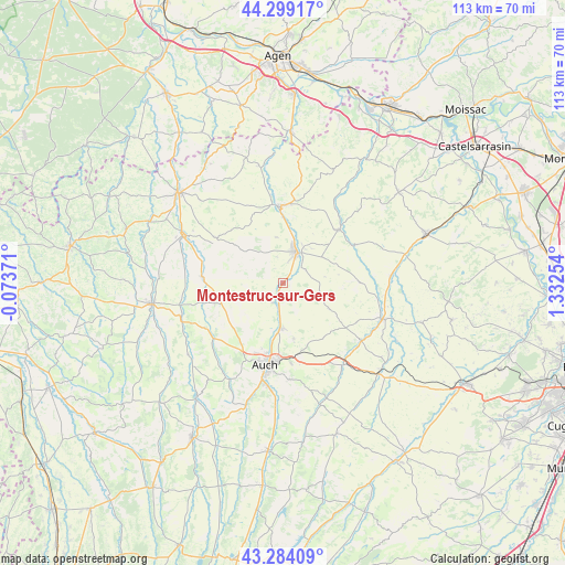 Montestruc-sur-Gers on map