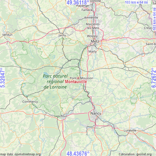 Montauville on map