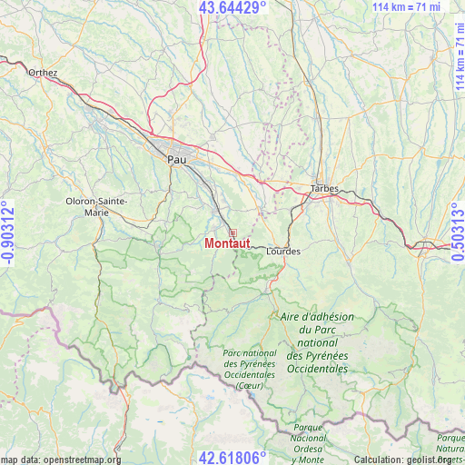 Montaut on map