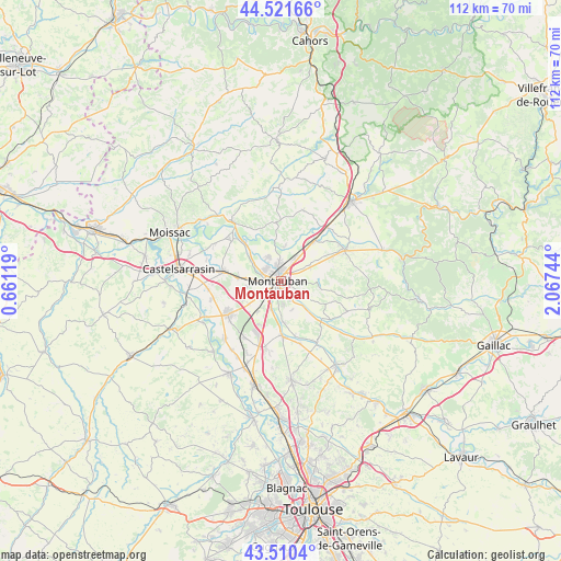 Montauban on map