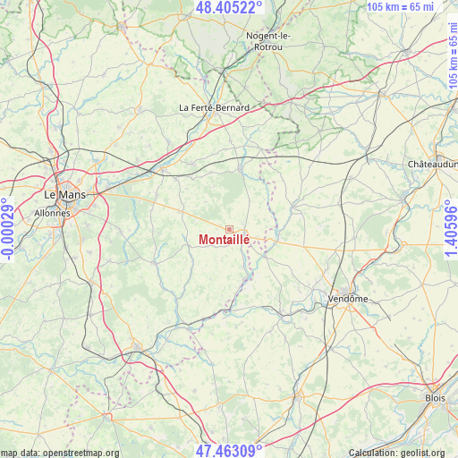 Montaillé on map