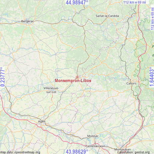 Monsempron-Libos on map