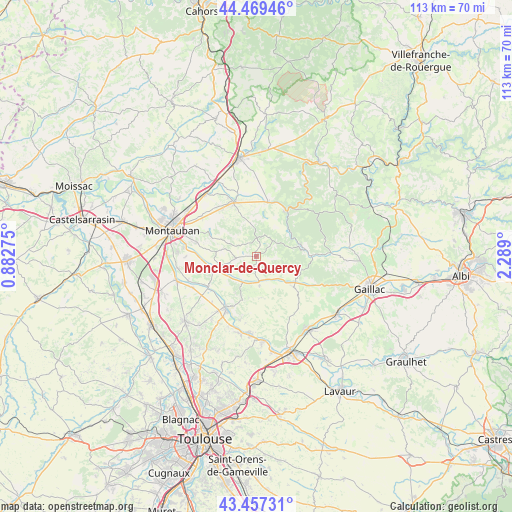 Monclar-de-Quercy on map