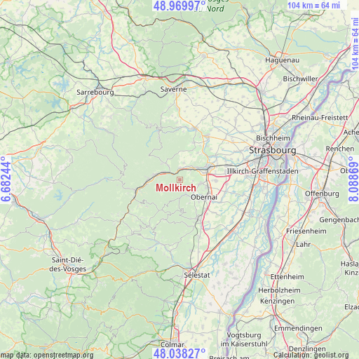 Mollkirch on map