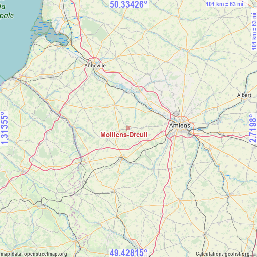 Molliens-Dreuil on map