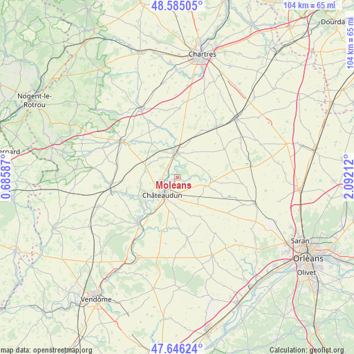 Moléans on map