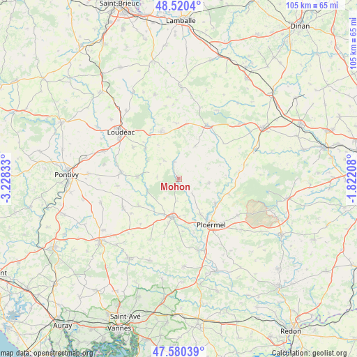 Mohon on map