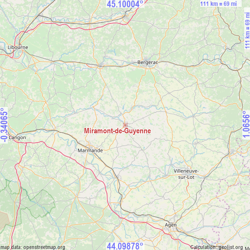 Miramont-de-Guyenne on map