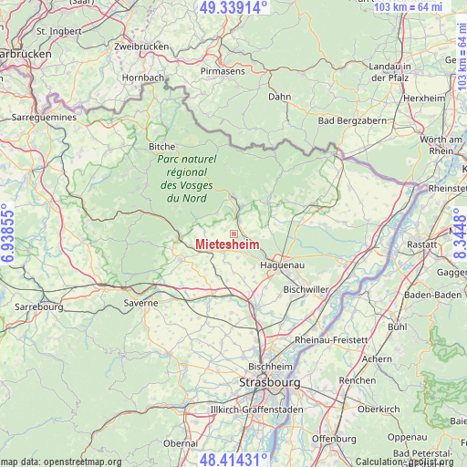 Mietesheim on map