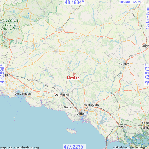 Meslan on map