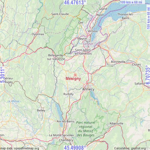 Mésigny on map