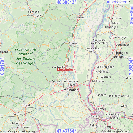 Merxheim on map
