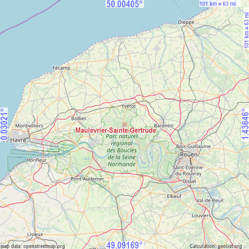 Maulévrier-Sainte-Gertrude on map