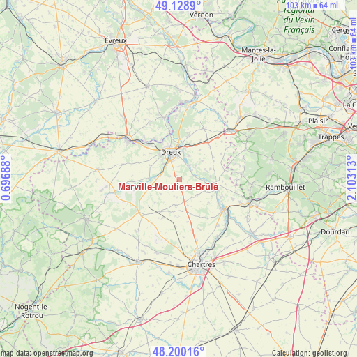 Marville-Moutiers-Brûlé on map