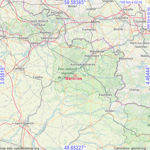 Maroilles on map