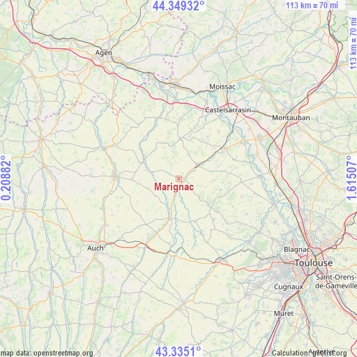 Marignac on map