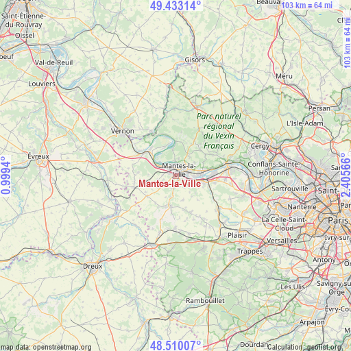 Mantes-la-Ville on map