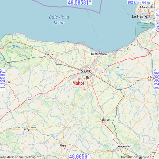 Maltot on map