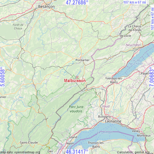 Malbuisson on map