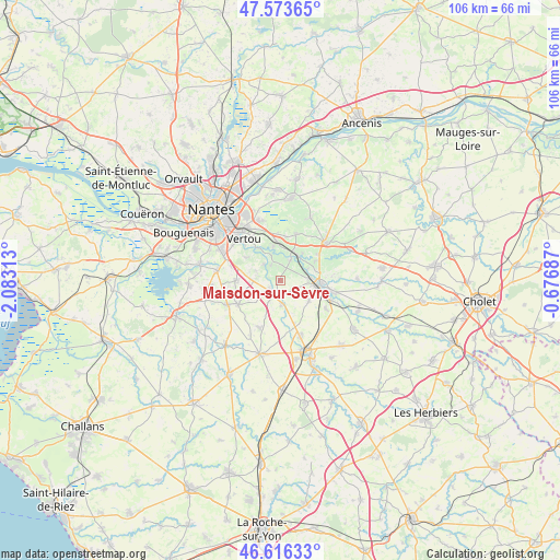 Maisdon-sur-Sèvre on map