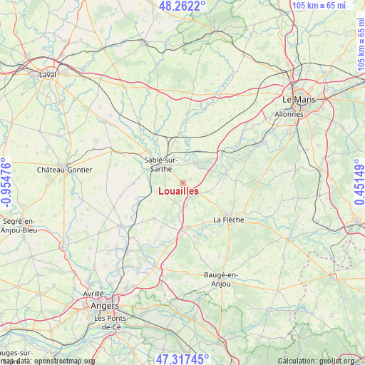 Louailles on map