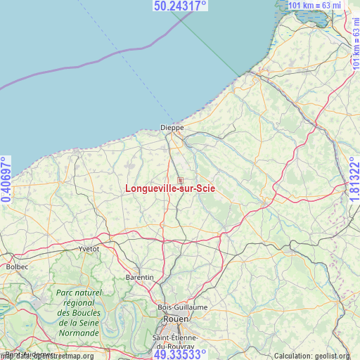 Longueville-sur-Scie on map