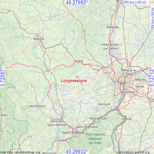 Longessaigne on map