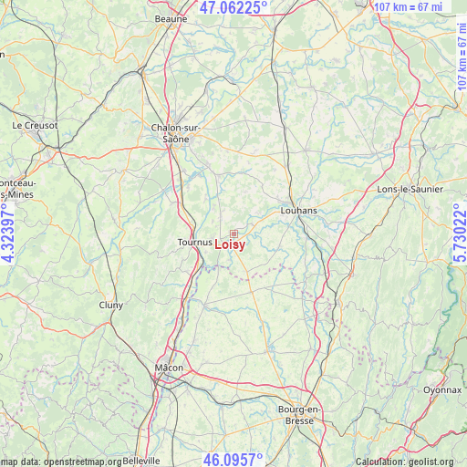 Loisy on map