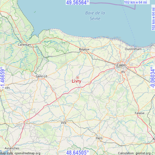 Livry on map