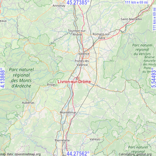 Livron-sur-Drôme on map