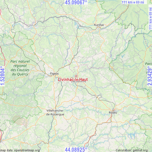Livinhac-le-Haut on map