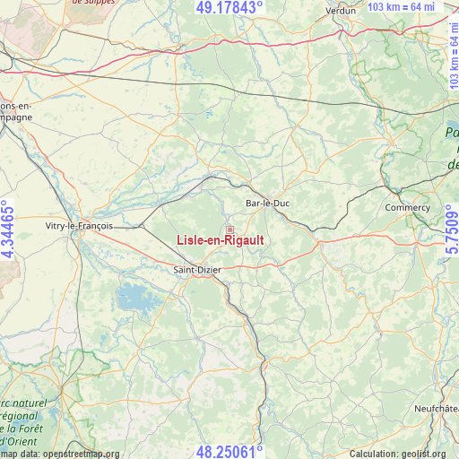 Lisle-en-Rigault on map