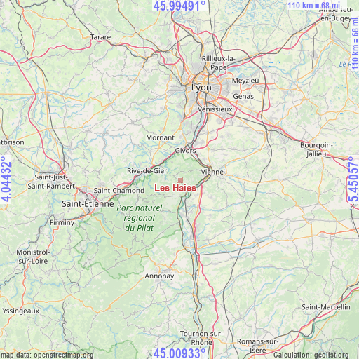 Les Haies on map