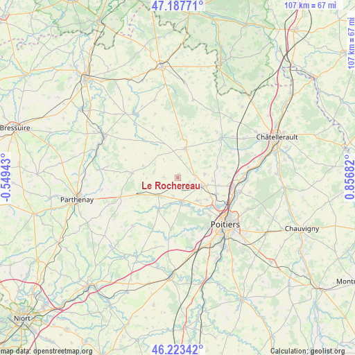 Le Rochereau on map