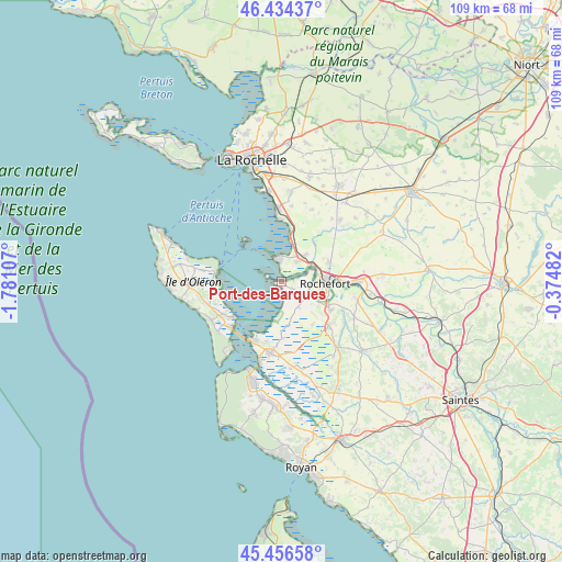 Port-des-Barques on map