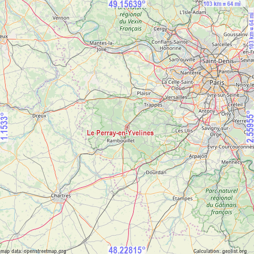 Le Perray-en-Yvelines on map