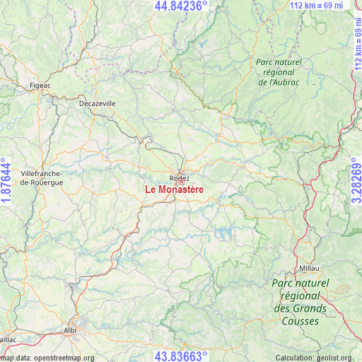 Le Monastère on map