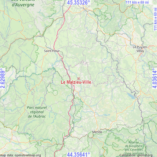 Le Malzieu-Ville on map