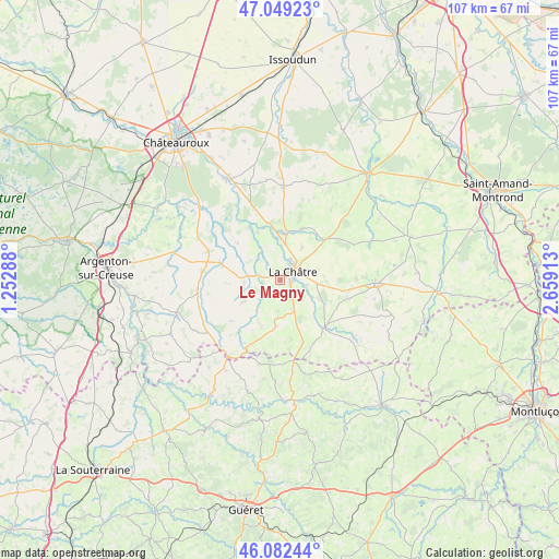 Le Magny on map