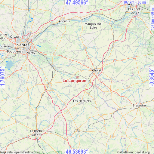 Le Longeron on map