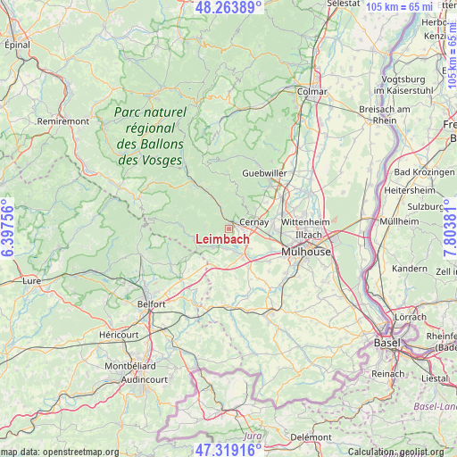 Leimbach on map