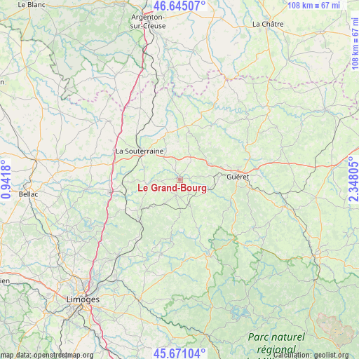 Le Grand-Bourg on map