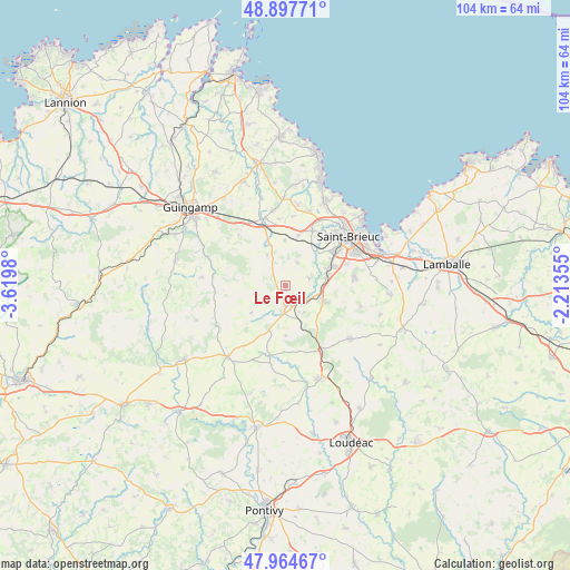 Le Fœil on map