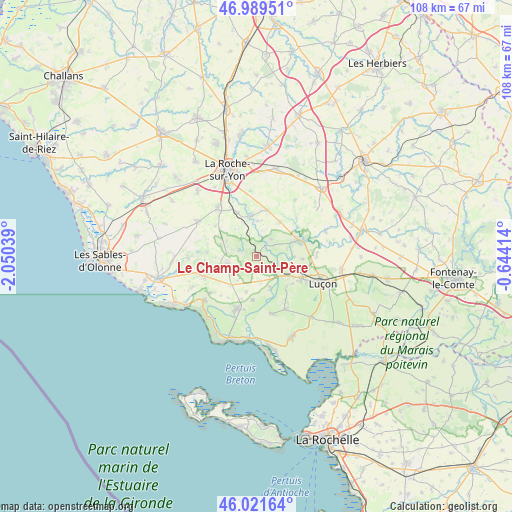 Le Champ-Saint-Père on map